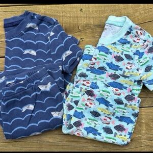 Set of 2 Janie and Jack Blue Pajama Sets, size 6